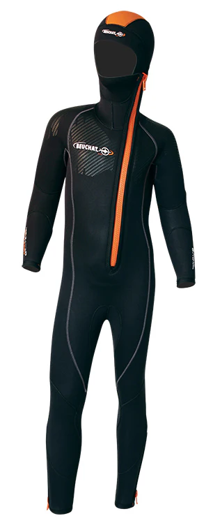 Beuchat Focea Junior Overall 6.5mm wetsuit with attached hood - Image 11