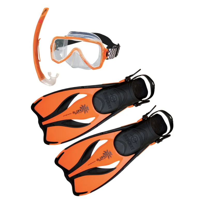 BEUCHAT OCEO Junior Set - Mask, Snorkel, and Fins for Kids