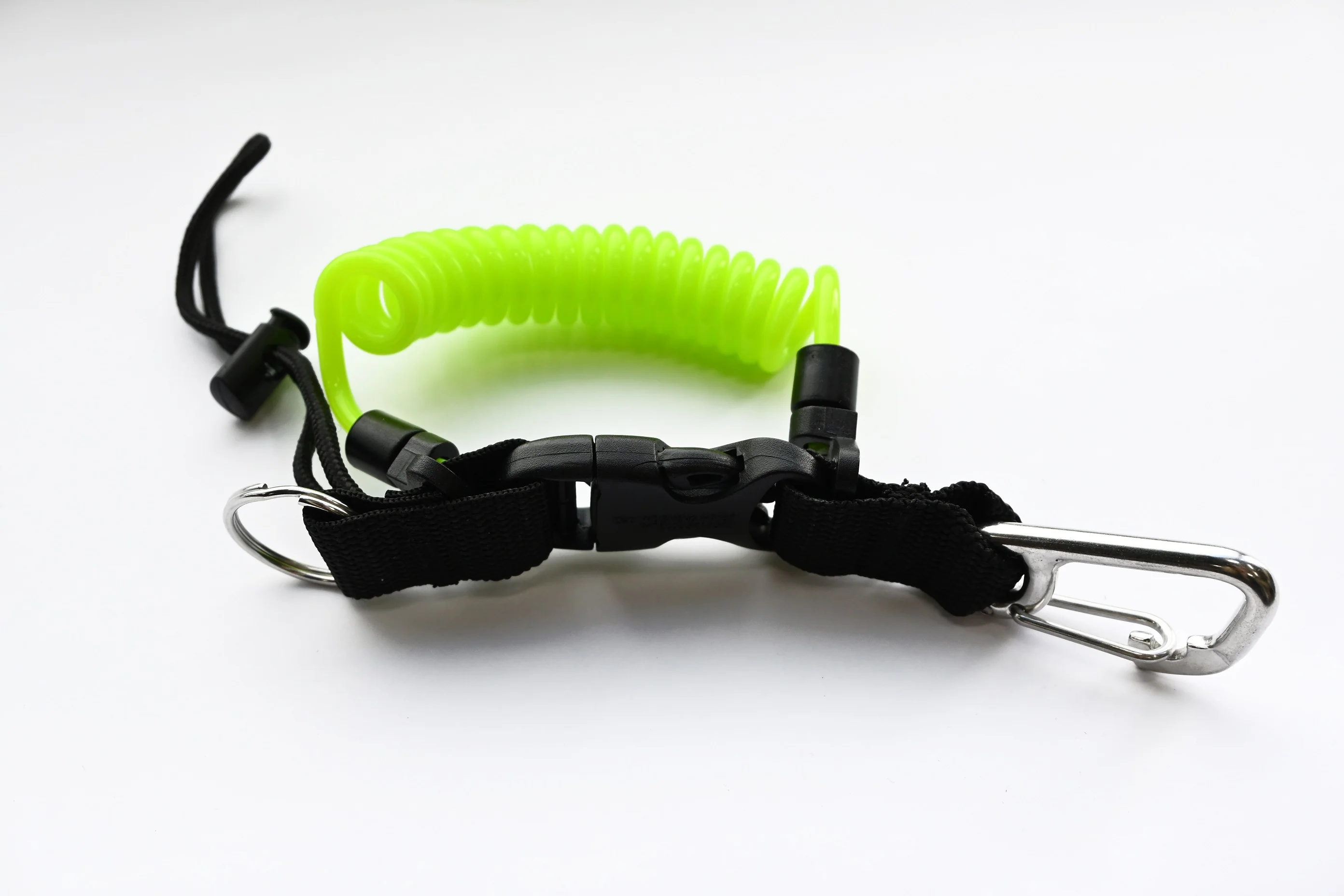 Coil Lanyard with Stainless Steel Carabiner - Image 4
