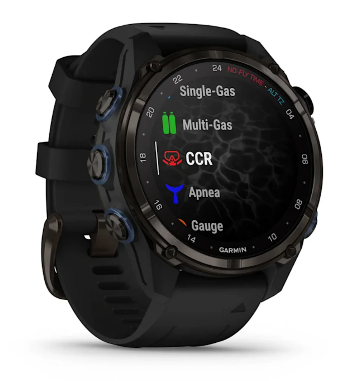 Garmin Descent Mk3i – 43 mm Carbon Gray DLC Titanium with Black Silicone Band - Image 6