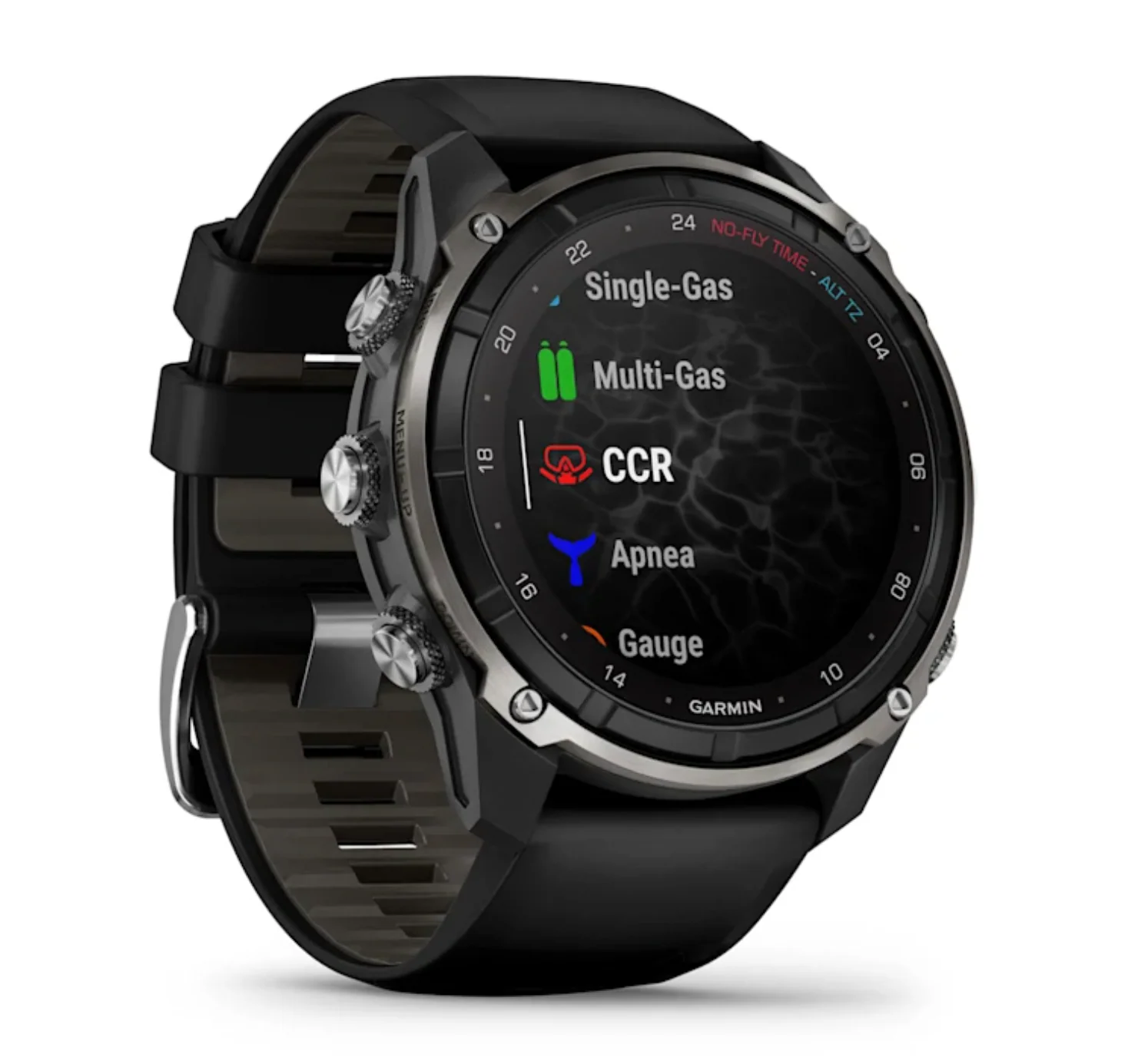 Garmin Descent Mk3i – 51 mm Silver and Black PVD Titanium with Black/Pebble Gray Silicone - Image 3