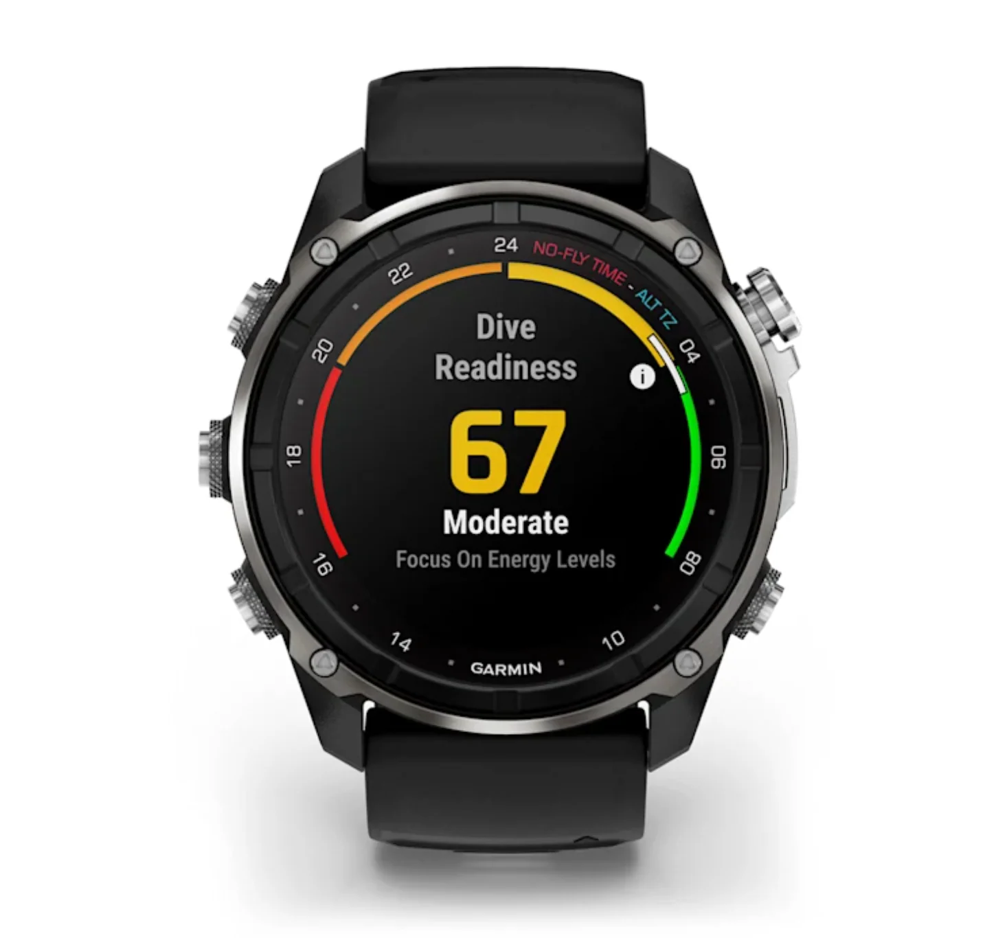 Garmin Descent Mk3i – 51 mm Silver and Black PVD Titanium with Black/Pebble Gray Silicone - Image 7