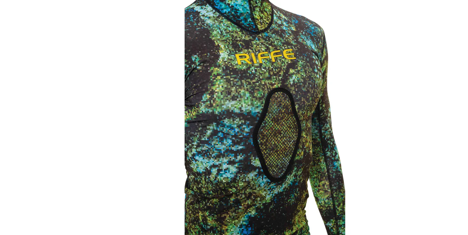 Riffe Eco Hooded Long Sleeve Rash Guard with Loading Pad - Image 3