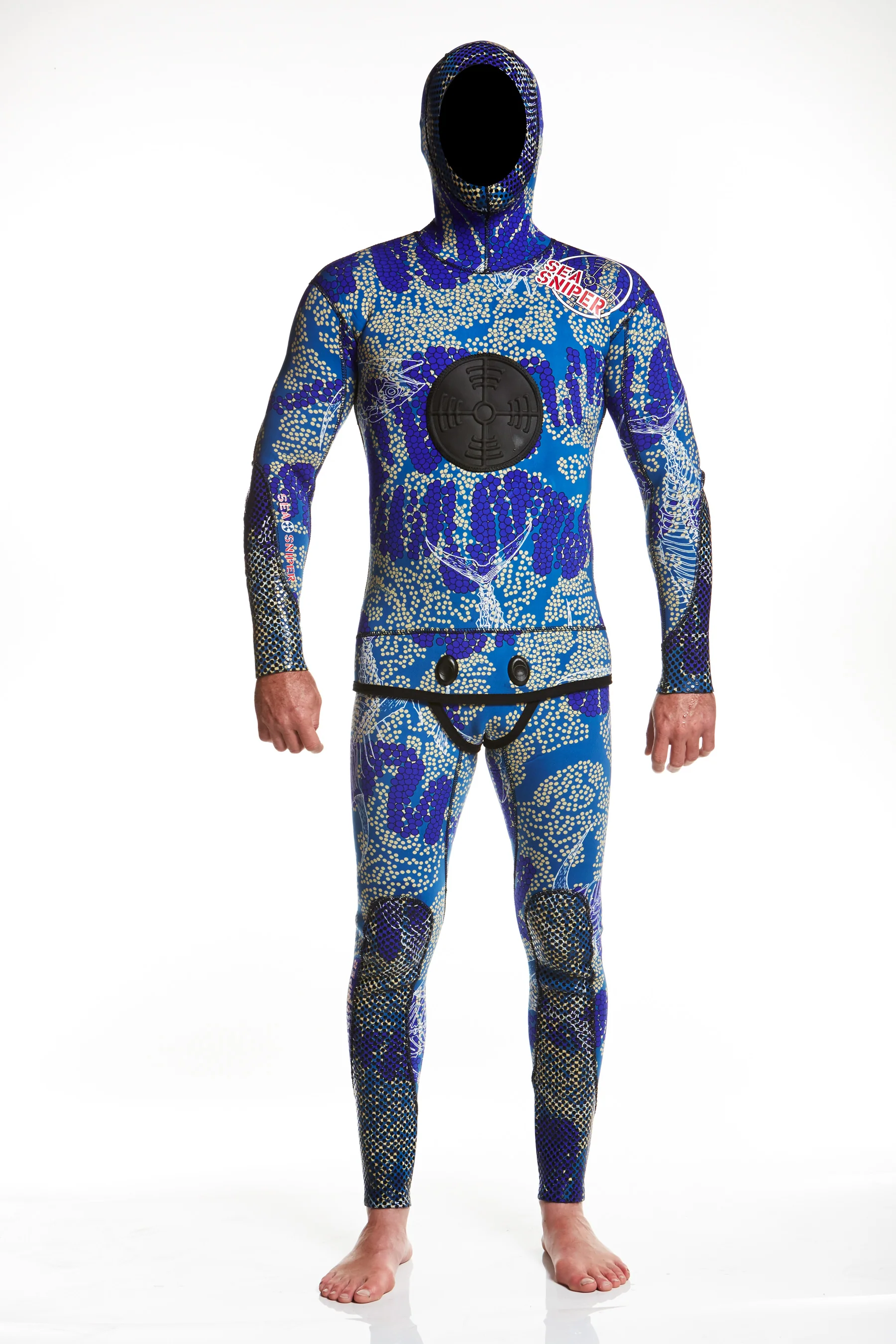 Sea Sniper 3mm Wetsuit - Blue Camo - Image 6