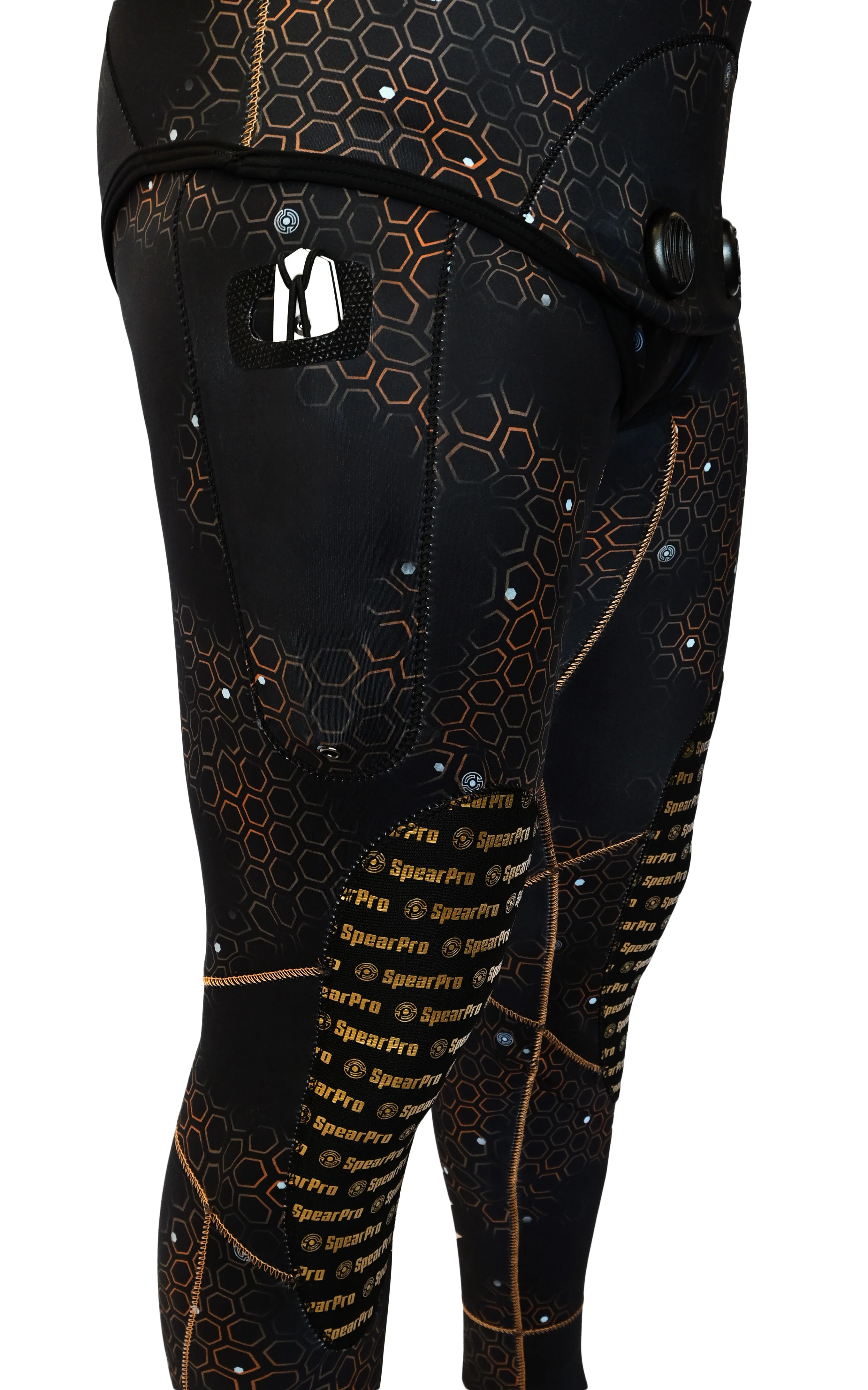 SpearPro Golden Cabrilla Mens Wetsuit - 2mm Titanium Lined - Image 4