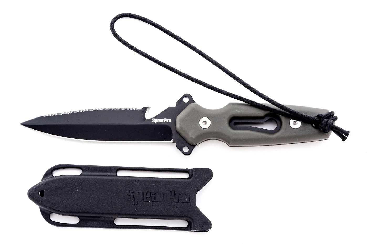 SpearPro Ranger Dagger 4.5" Stainless Steel Dive Knife Teflon Coated - Image 2