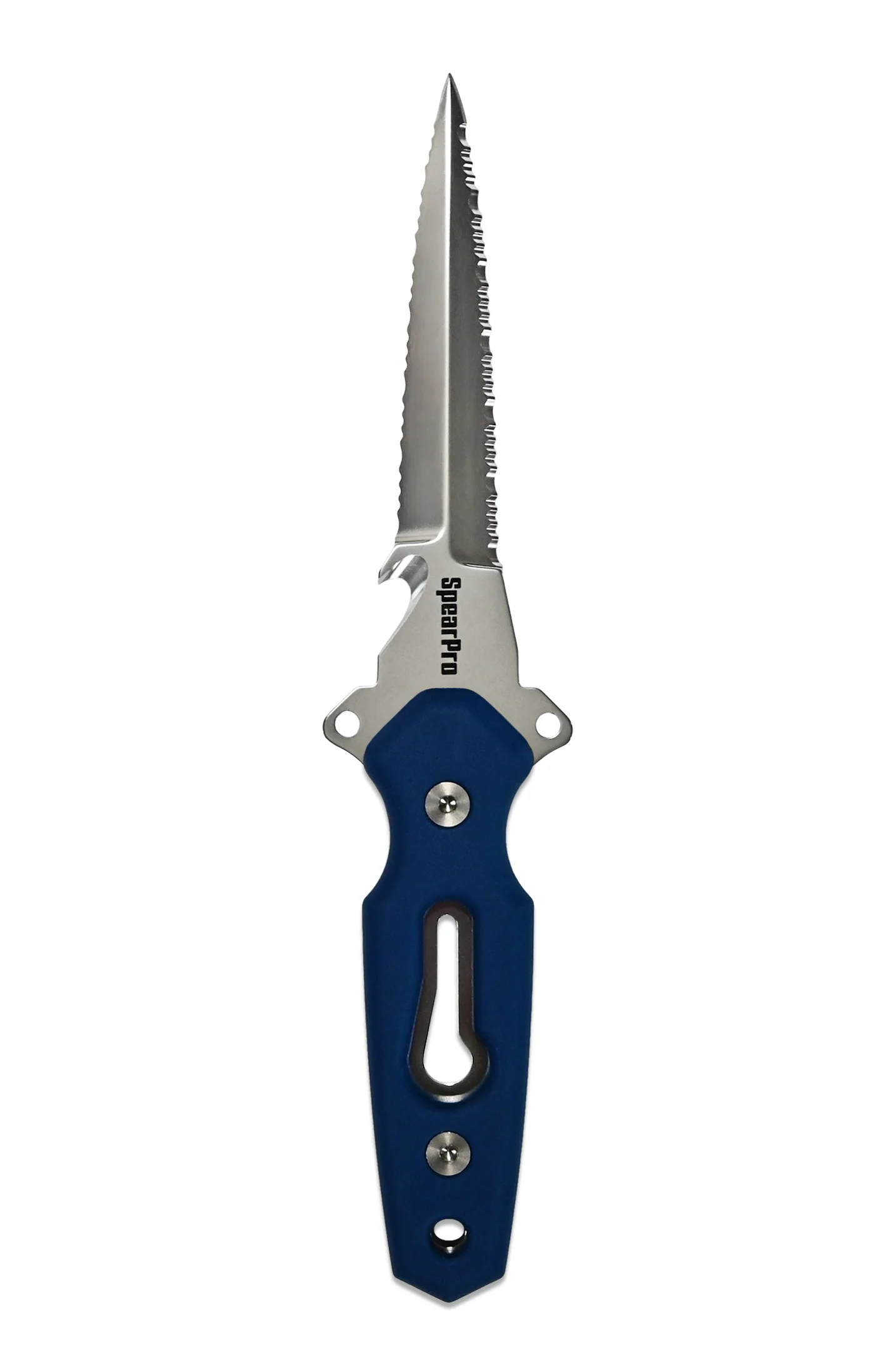 SpearPro Ranger GR Double Serrated 4.5" Stainless Steel Dive Knife Polished