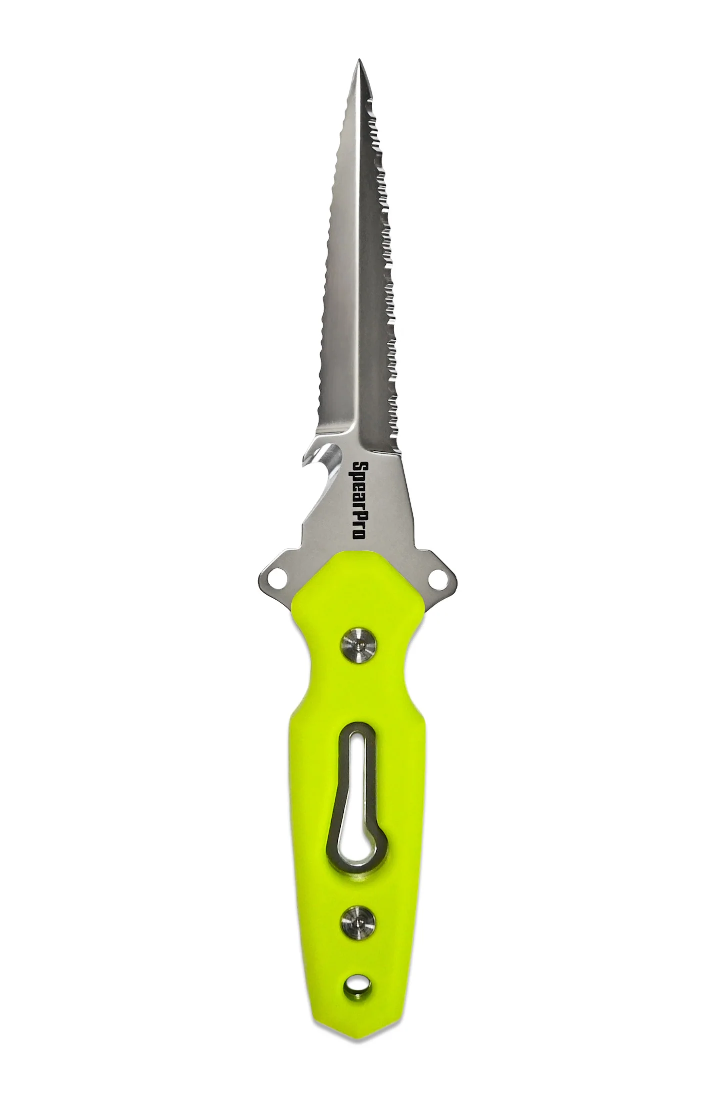 SpearPro Ranger GR Double Serrated 4.5" Stainless Steel Dive Knife Polished - Image 4