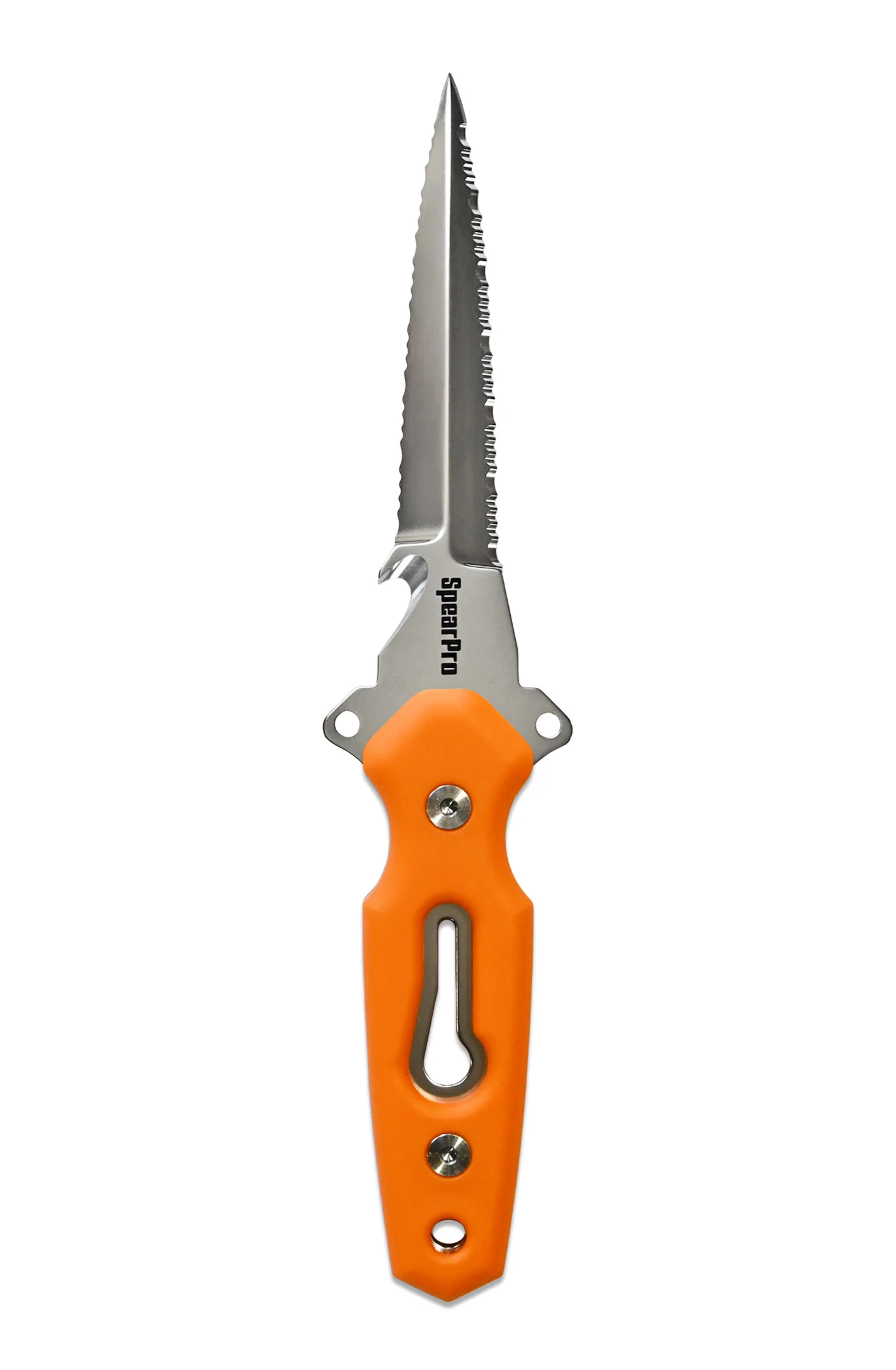 SpearPro Ranger GR Double Serrated 4.5" Stainless Steel Dive Knife Polished - Image 5