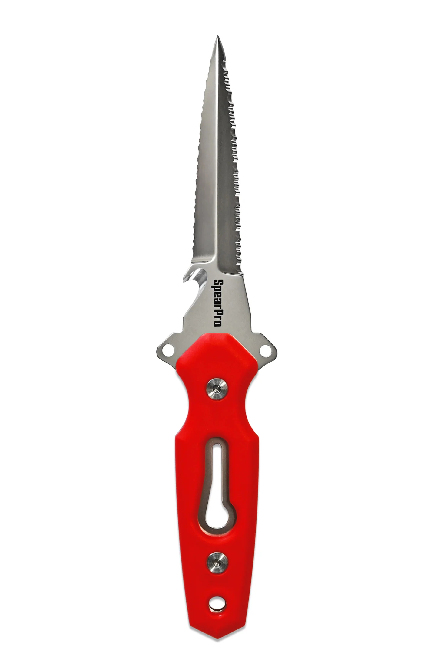 SpearPro Ranger GR Double Serrated 4.5" Stainless Steel Dive Knife Polished - Image 7