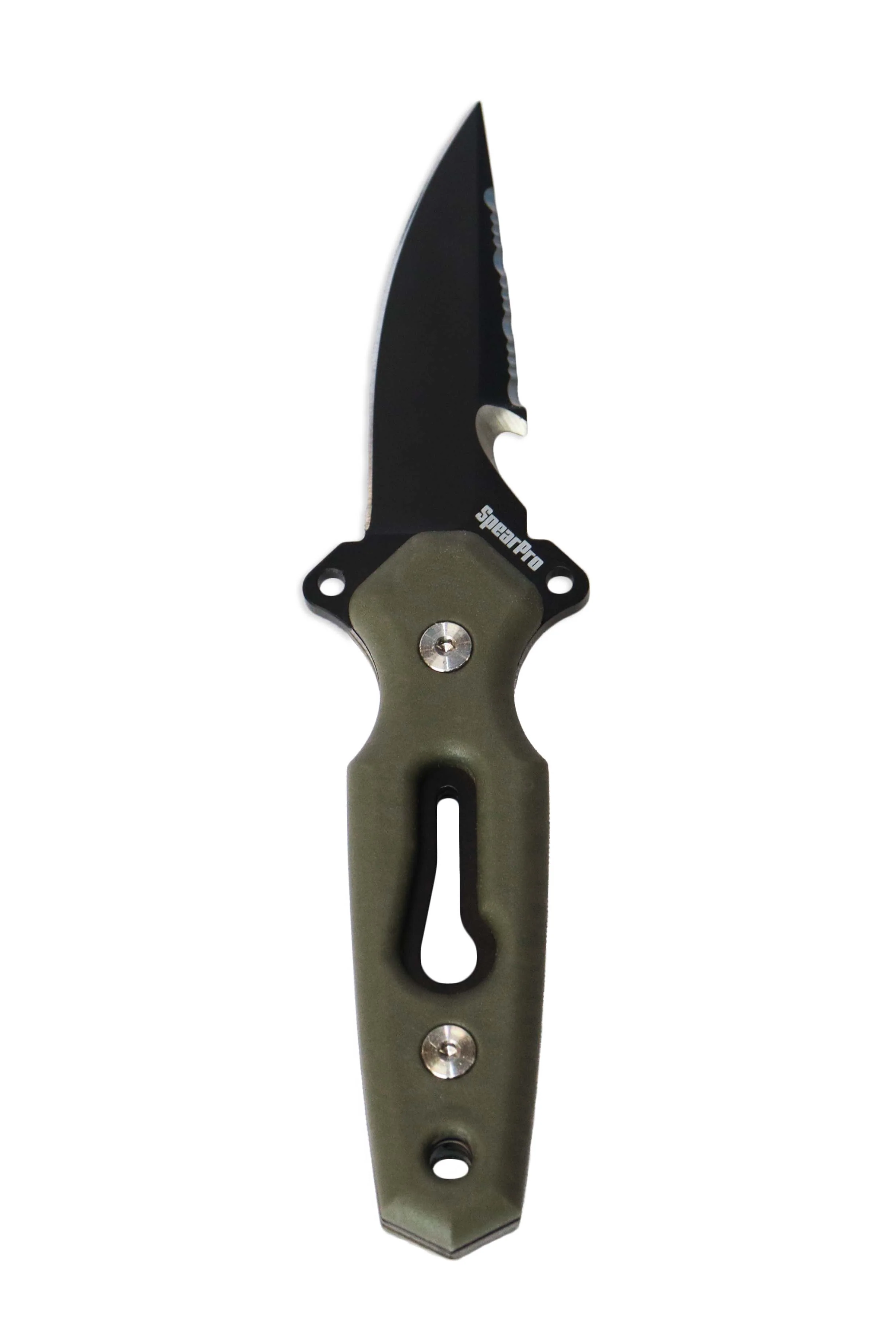SpearPro Ranger Mini Drop 3.0" Stainless Steel Dive Knife Teflon Coated - Image 3