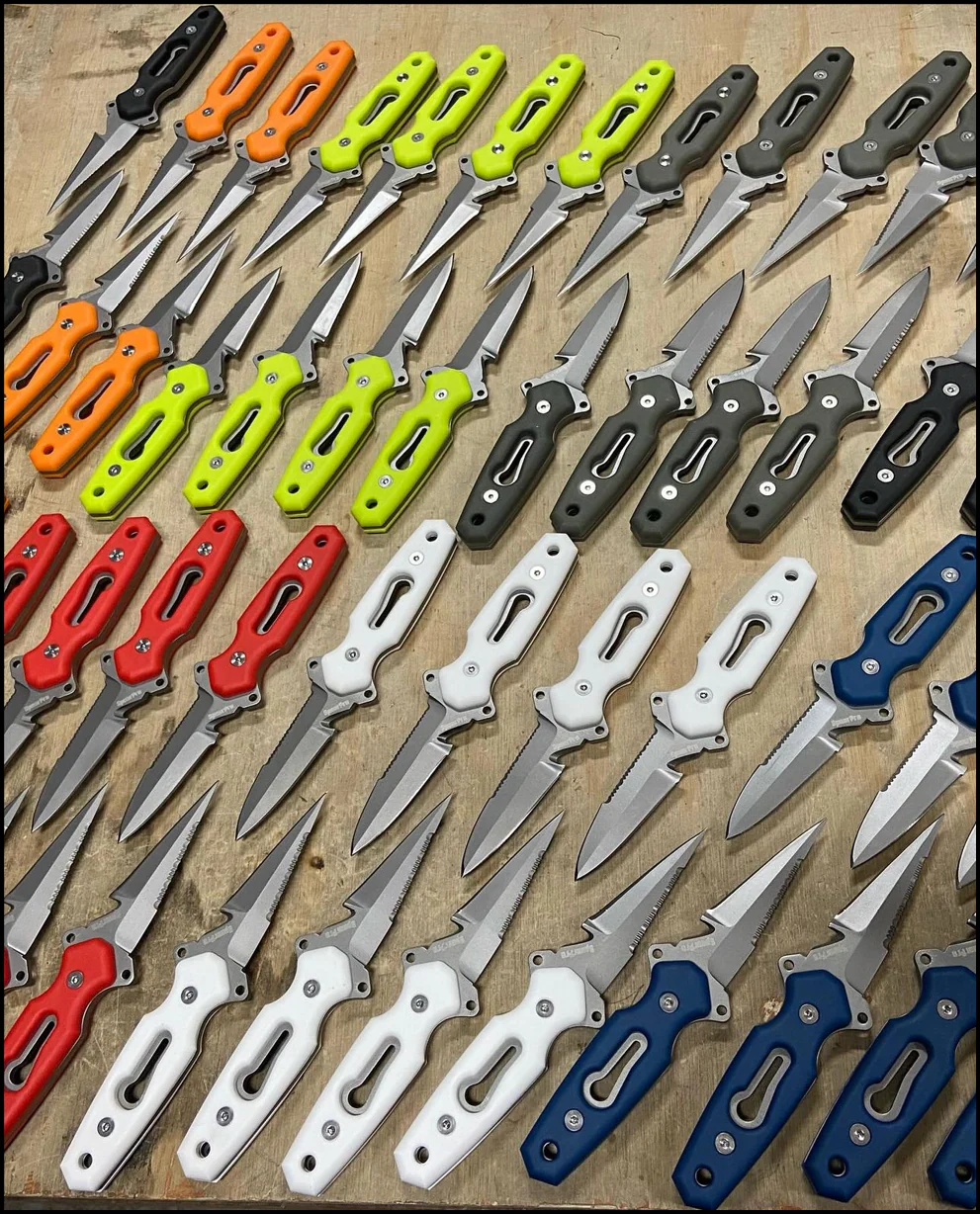 SpearPro Ranger Needle 3.5" Titanium Dive Knife - Image 8